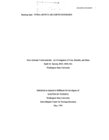 Intra-Articular Corticosteroids: An Investigation of Uses, Benefits, and Risks