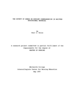 The Effect of Humor on Patient Comprehension in Written Educational Material