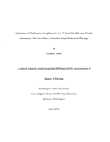 Evaluation of Medication Compliance in 12-17 Year Old Male and Female Asthmatics Who Have Been Prescribed Daily Medication Therapy