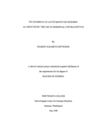 The Incidence of Acute Mountain Sickness as Affected by the Use of Hormonal Contraceptives