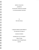 Service Utilization: A Review of Psychiatric Nurse Practitioners in Case Management Positions
