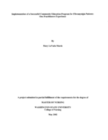 Implementation of a Successful Community Education Program for Fibromyalgia Patients: One Practitioner's Experience