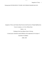 Integration of Theory and Evidence-Based Practice in the Promotion of Human Papillomavirus Vaccine Acceptance on Air Force Military Bases