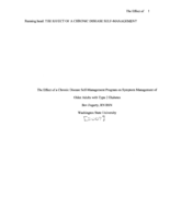 The Effect of a Chronic Disease Self-Management Program on Symptom Management of Older Adults with Type 2 Diabetes