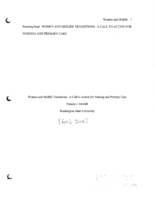 Women and Midlife Transitions: A Call to Action for Nursing and Primary Care