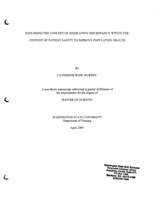 Exploring the Concept of Medication Discrepancy Within the Context of Patient Safety to Improve Population Health