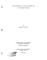 Health Promotion: A Collaborative Model for Faith Community Nursing