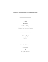 Comparative Maternal Phenotypes in a Mouthbrooding Cichlid
