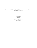 Media portrayals of male and female collegiate rowers: An analysis of university athletic web-article coverage
