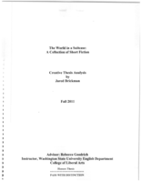 The world in a suitcase: A collection of short fiction creative thesis analysis