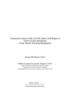 Functional analysis of the 152-156 amino acid region of yeast cytosine deaminase using alanine scanning mutagenesis