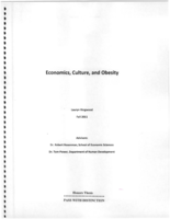 Economics, Culture, and Obsesity