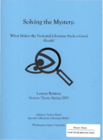 Solving the mystery: What makes the fictional librarian such a good sleuth?