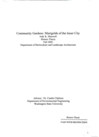 Community gardens: Marigolds of the inner city