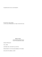 Silencing the other: Language oppression in the United States