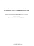 Time of day differences in the number of cytokine-immunoreactive cells in the rat visual and somatosensory cortices: test for activity dependence of cytokine proteins
