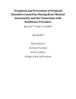 Treatment and Prevention of Orofacial Disorders Caused by Playing Brass Musical Instruments and the Connection with Healthcare Providers