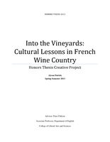 Into the vineyards:  cultural lessions in French wine county
