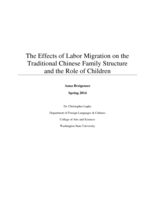 The Effects of Labor Migration on the Traditional Chinese Family Structure and the Role of Children