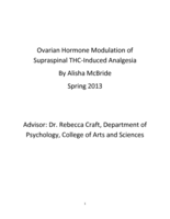 Ovarian hormone modulation of supraspinal THC-Induced analgesia