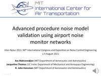Advanced procedure noise model validation using airport noise monitor networks