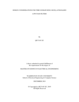 Design considerations for time-domain ring oscillator based low-pass filters