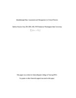 Breakthrough Pain: Assessment and Management in Clinical Practice