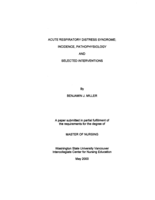 Acute Respiratory Distress Syndrome: Incidence, Pathophysiology and Selected Interventions