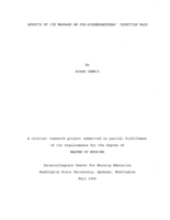 Effects of Ice Massage on Pre-Kindergartners' Injection Pain