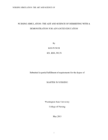 NURSING SIMULATION: THE ART AND SCIENCE OF DEBRIEFING WITH A DEMONSTRATION FOR ADVANCED EDUCATION