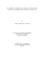 An Approach to Recognize and Manage Attention Deficit Hyperactivity Disorder in Pediatric Primary Care Settings