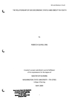 The Relationship of Socioeconomic Status and Obesity in Youth
