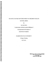The Effects of Military Deployment on Children's Health and Well-Being