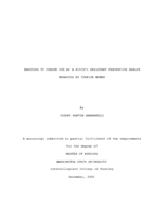 Barriers To Condom Use As a HIV/STI Resistant Preventive Health Behavior By Turkish Women