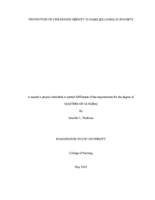 Prevention of Childhood Obesity in Families Living in Poverty