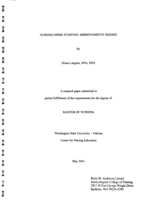 Nursing Home Staffing: Improvements Needed