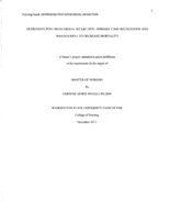 Depression Post-Myocardial Infarction: Primary Care Recognition and Management to Decrease Mortality