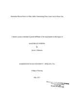 Medication Reconciliation in Older Adults Transitioning From Acute Care to Home Care