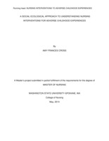 A Social Ecological Approach to Understanding Nursing Interventions for Adverse Childhood Experiences