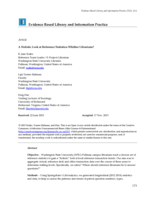 A Holistic Look at Reference Statistics: Whither Librarians?