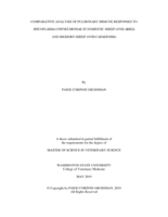 Comparative analysis of pulmonary immune responses to Mycoplasma ovipneumoniae in domestic sheet (Ovis aries) and Bighorn sheep (Ovis canadensis)