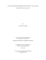 Can styletted needles improve the diagnostic value of liver cytology in dogs and cats?