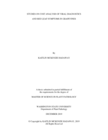 Studies on cost analysis of viral diagnostics and red leaf symptoms in grapevines