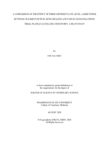A comparison of the effect of three different low-level laser power settings on limb function, bone healing and pain in dogs following tibial plateau levelling osteotomy: a pilot stude
