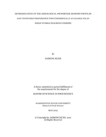 DETERMINATION OF THE RHEOLOGICAL PROPERTIES, SENSORY PROFILES AND CONSUMER PREFERENCE FOR COMMERCIALLY AVAILABLE SOLID SHELF-STABLE SNACKING CHEESES