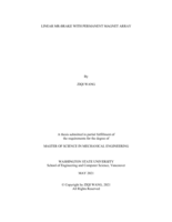 LINEAR MR-BRAKE WITH PERMANENT MAGNET ARRAY