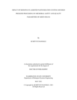 IMPACT OF MICROWAVE-ASSISTED PASTEURIZATION SYSTEM AND HIGH PRESSURE PROCESSING ON MICROBIAL SAFETY AND QUALITY  PARAMETERS OF GREEN BEANS