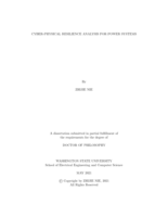 Cyber-Physical Resilience Analysis for Power Systems