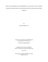 SIMULATION COMPARISON AND EXPERIMENTAL VALIDATION OF LOW CURRENT WINDING CONFIGURATIONS OF NINE-PHASE INDUCTION MOTORS FOR ELECTRIC VEHICLES