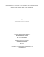 CHARACTERIZATION OF VIRUSES IN COUNTRY BEAN AND IDENTIFICATION OF GENETIC RESISTANCE TO APHIDS IN PEA GERMPLASM